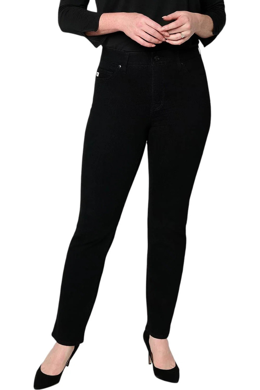 Seven7 Women's Jeans Uplifter Straight Leg Jeans Black - Regular